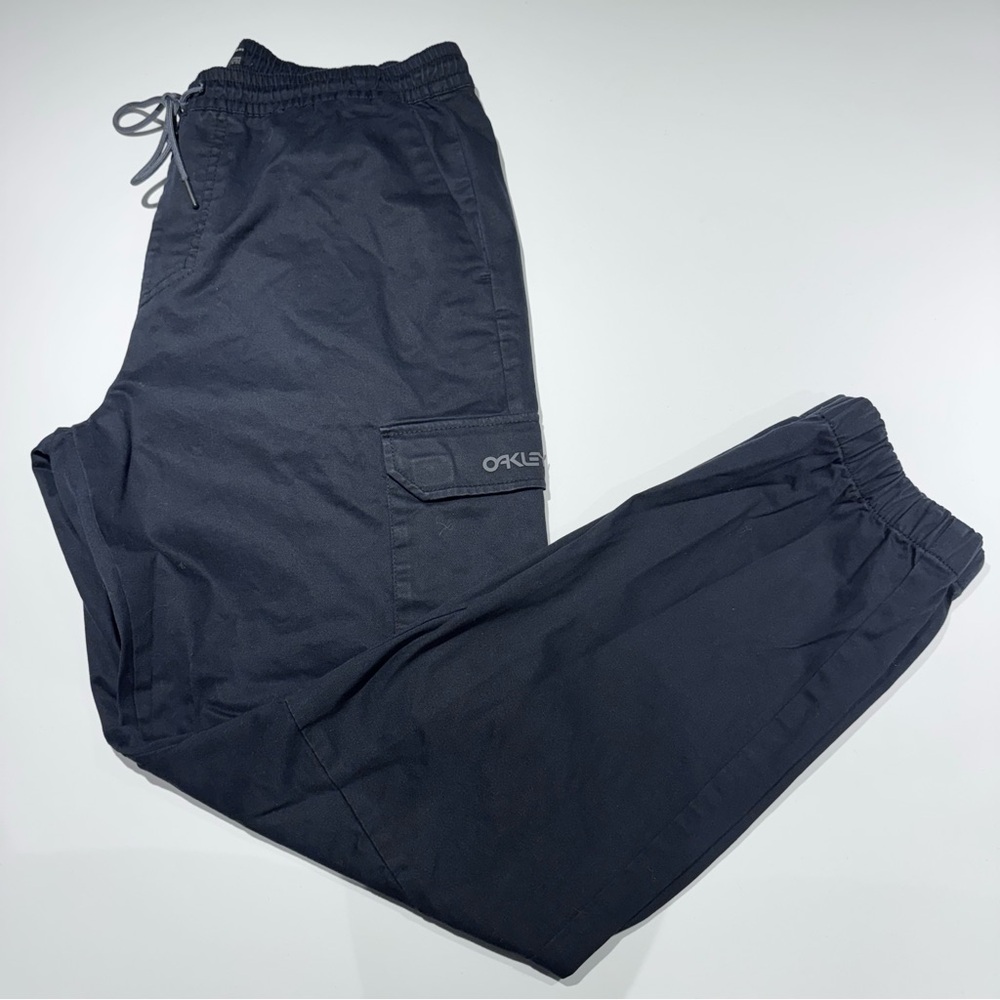 Oakley Black Men's Cargo Joggers with Drawstring Waist